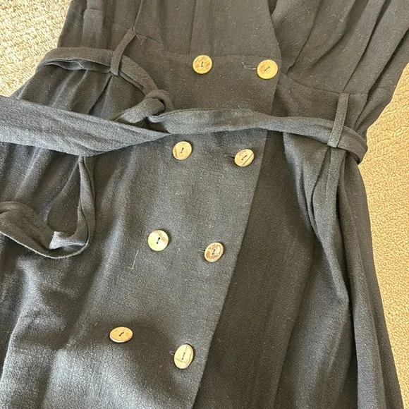 Love Riche Black Linen Dress - Picture 3 of 6